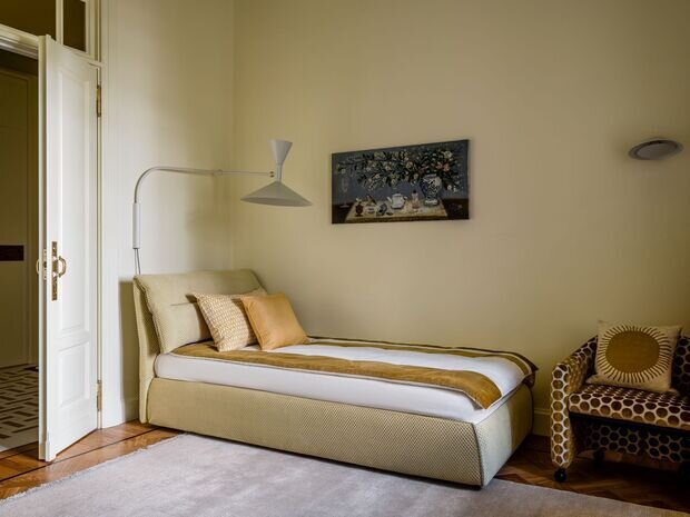 Фотография: Детская в стиле Современный, Эклектика, Винтажный, Квартира, Проект дня, Кирпичный дом, 3 комнаты, Более 90 метров, Елена Учаева – фото на INMYROOM