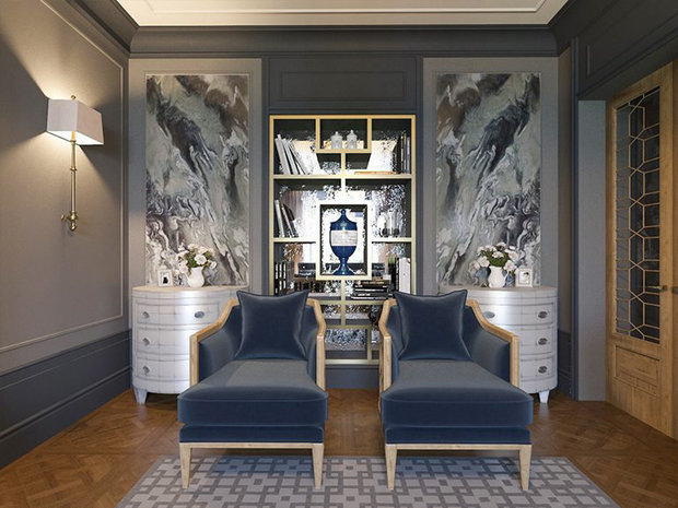 Фотография: Гостиная в стиле Классический, Проект недели, Сталинка, Мария Нечаева – фото на INMYROOM