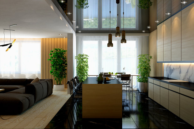 Фото из портфолио Дизайн интерьера в современном стиле – фотографии дизайна интерьеров на INMYROOM