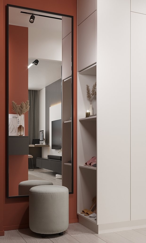 Фото из портфолио Современный интерьер в ЖК «Znak», Ижевск, 73 кв. м2 – фотографии дизайна интерьеров на INMYROOM