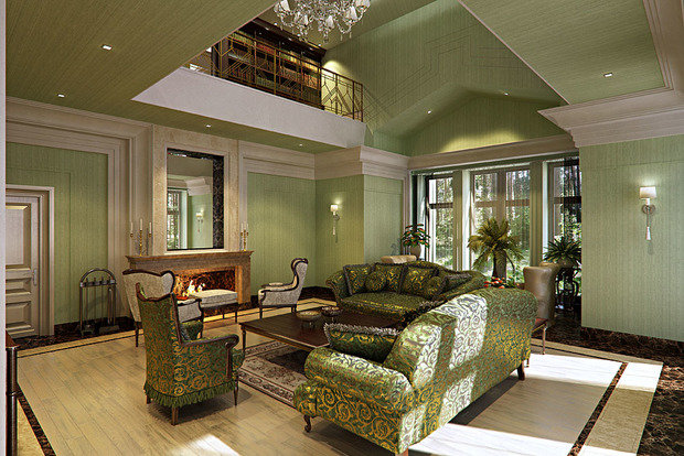 Фото из портфолио Загородный дом в стиле артдеко. – фотографии дизайна интерьеров на INMYROOM