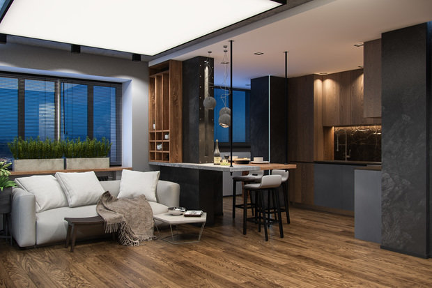 Фото из портфолио Студия для Бэтмана – фотографии дизайна интерьеров на INMYROOM