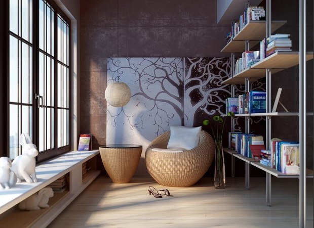 Фото из портфолио Стеллажная система – фотографии дизайна интерьеров на INMYROOM