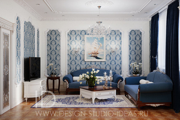 Фото из портфолио Кобальтовый синий – фотографии дизайна интерьеров на INMYROOM