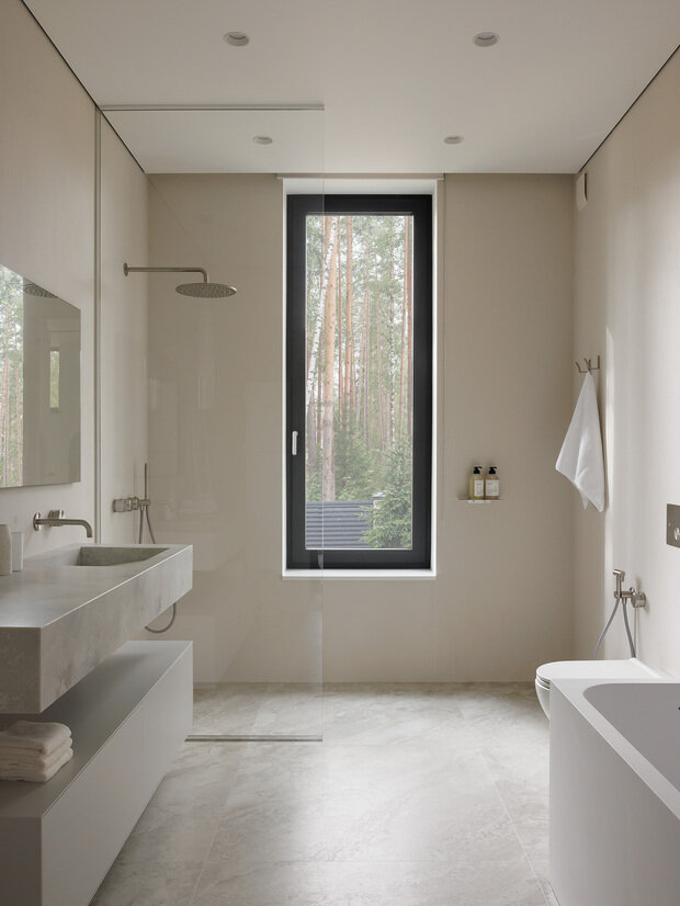 Фотография: Ванная в стиле Современный, Минимализм, Бохо, Дом, Проект дня, Санкт-Петербург, Дом и дача, Ленинградская область, 4 и больше, Более 90 метров, Юлия Скачкова – фото на INMYROOM