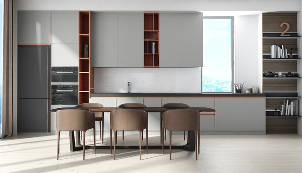 Фото из портфолио Вилла: зал и кухня – фотографии дизайна интерьеров на INMYROOM