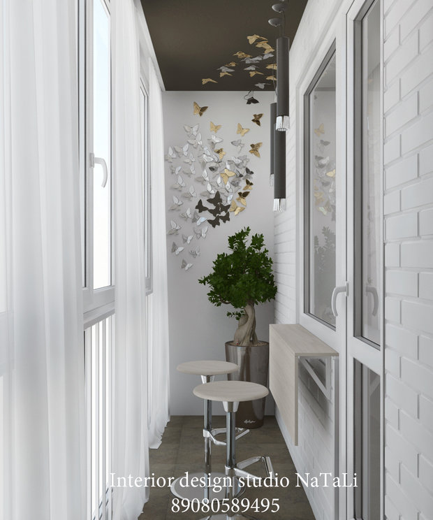 Фото из портфолио Дизайн интерьера балкона – фотографии дизайна интерьеров на INMYROOM