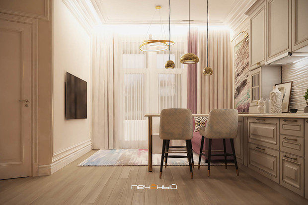 Фото из портфолио Однушка в стиле ар-деко – фотографии дизайна интерьеров на INMYROOM