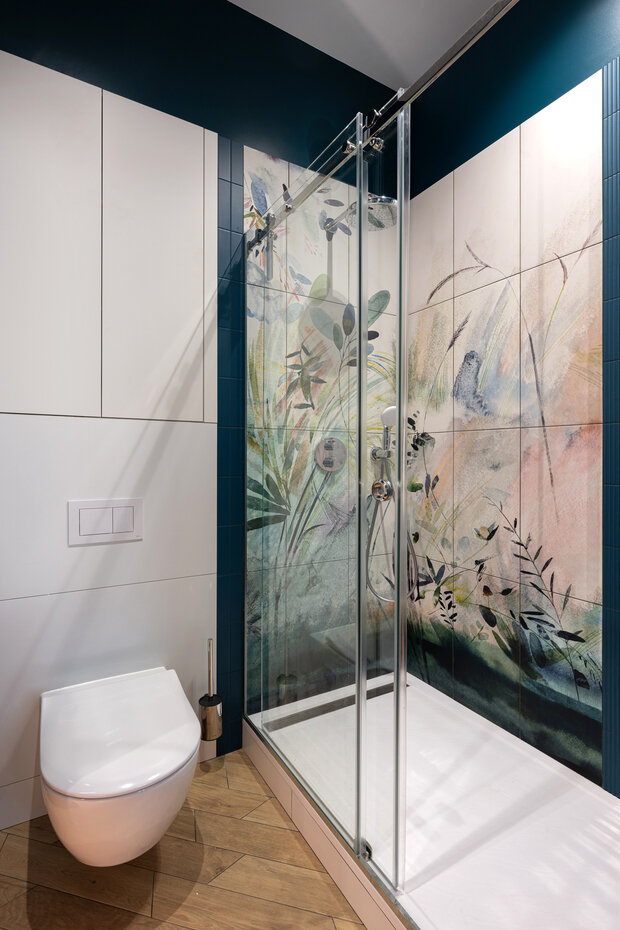 Фотография: Ванная в стиле Современный, Эклектика, Квартира, Проект дня, Москва, 3 комнаты, Более 90 метров, Анна Малютина, ЖК «Одинград» – фото на INMYROOM