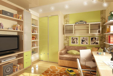 Детская комната для мальчика в современном стиле