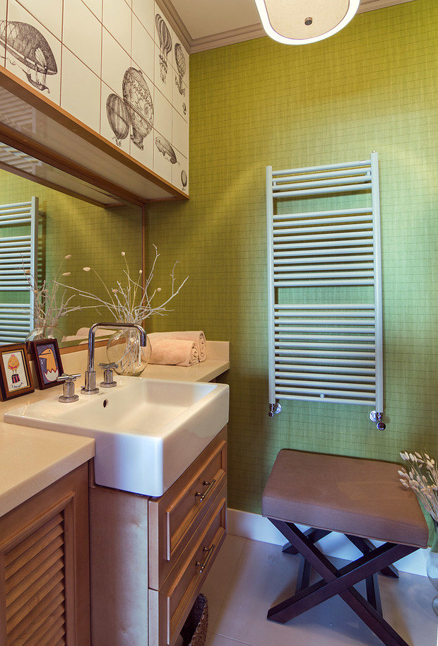 Фотография: Ванная в стиле Прованс и Кантри, Лофт, Квартира, Дома и квартиры – фото на INMYROOM