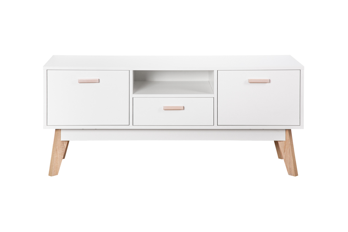 Тумба под телевизор Радиорама белого цвета