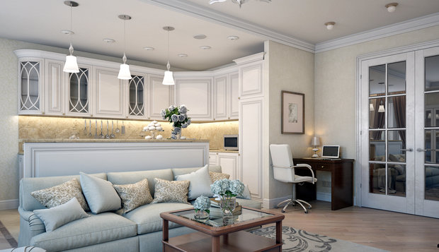 Фото из портфолио Квартира м. Юго-Западная – фотографии дизайна интерьеров на INMYROOM