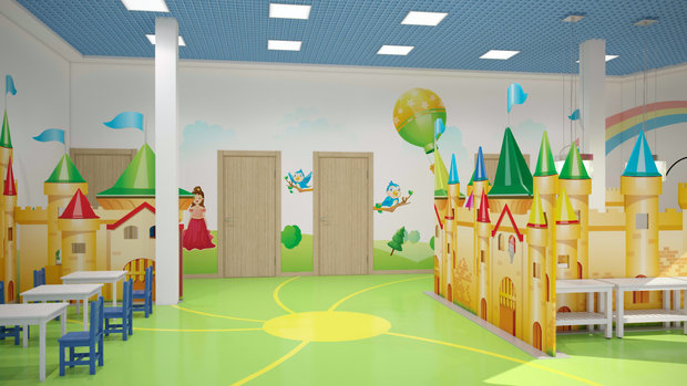 Фото из портфолио Дизайн детского сада ЭФКО г.Белгород – фотографии дизайна интерьеров на INMYROOM