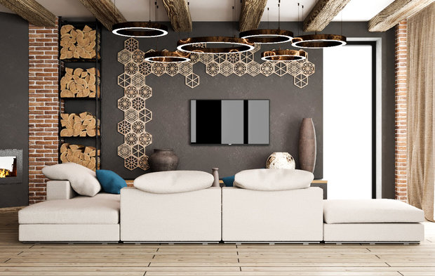 Фото из портфолио Гостиная в стиле лофт – фотографии дизайна интерьеров на INMYROOM
