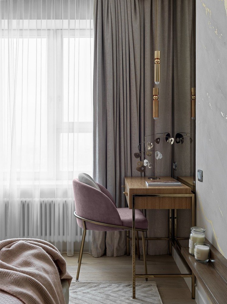 Фотография: Спальня в стиле Современный, Квартира, Проект недели, Москва, Мария Рублева, 4 и больше, Более 90 метров, #эксклюзивныепроекты – фото на INMYROOM