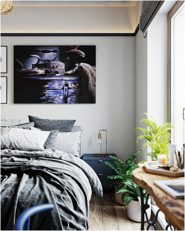 Фотография: Спальня в стиле Скандинавский, Эклектика, Квартира, Проект недели, Санкт-Петербург, Макс Жуков, Виктор Штефан, ToTaste Studio, 3 комнаты, 60-90 метров – фото на INMYROOM