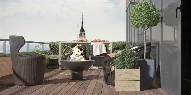 Фотография: Терраса в стиле Лофт, Современный, Эклектика, Декор интерьера, Квартира, Белый, Проект недели, Бежевый – фото на INMYROOM