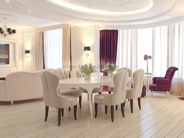 Фото из портфолио Дизайн проект гостиной в современной классике от Батенькофф – фотографии дизайна интерьеров на InMyRoom.ru