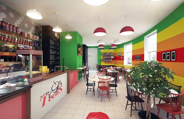 Фото из портфолио Концепт проект подросткового кафе. г. Ломоносов – фотографии дизайна интерьеров на INMYROOM