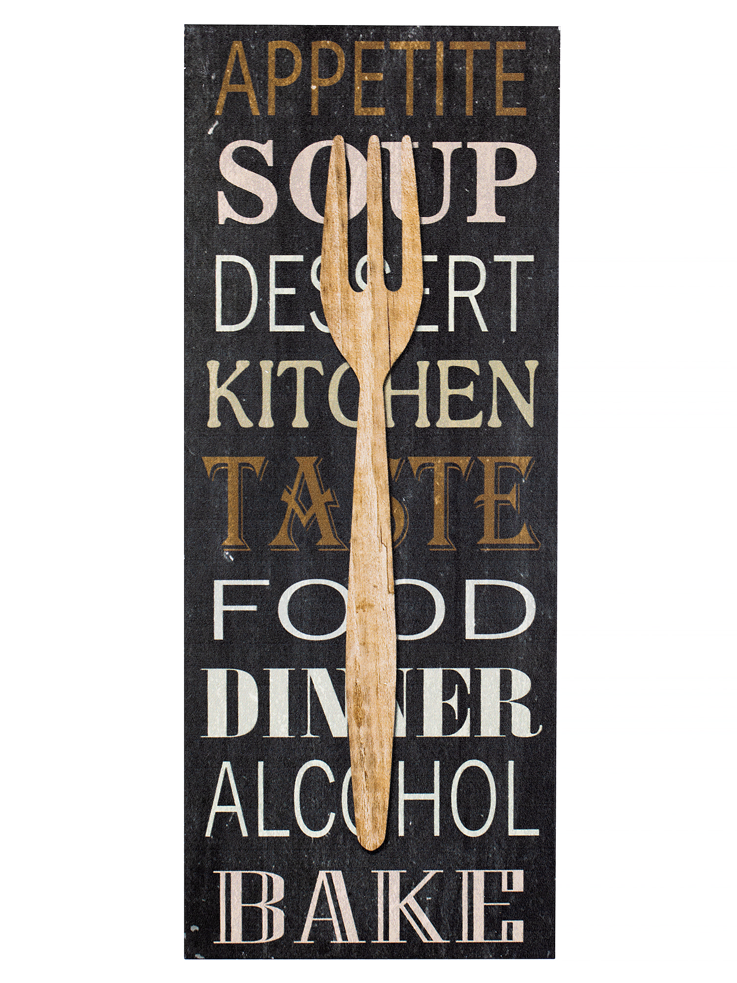 Панно настенное Вилка черного цвета