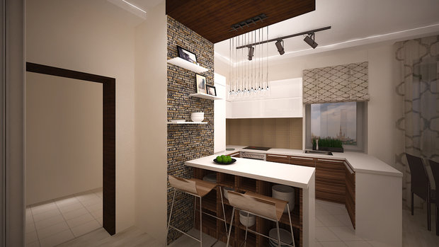 Фото из портфолио Сумасшедшая перепланировка из офиса в квартиру – фотографии дизайна интерьеров на INMYROOM