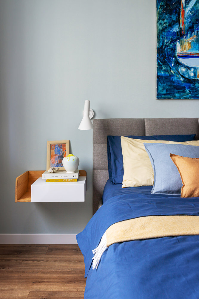 Фотография: Спальня в стиле Современный, Квартира, Проект недели, Москва, 2 комнаты, 40-60 метров, Татьяна Сизова – фото на INMYROOM