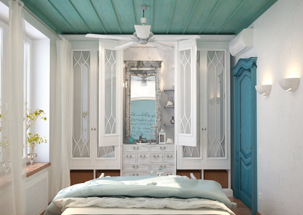 Фотография: Спальня в стиле Прованс и Кантри, Восточный, Квартира, Дома и квартиры, Проект дня, Средиземноморский – фото на INMYROOM