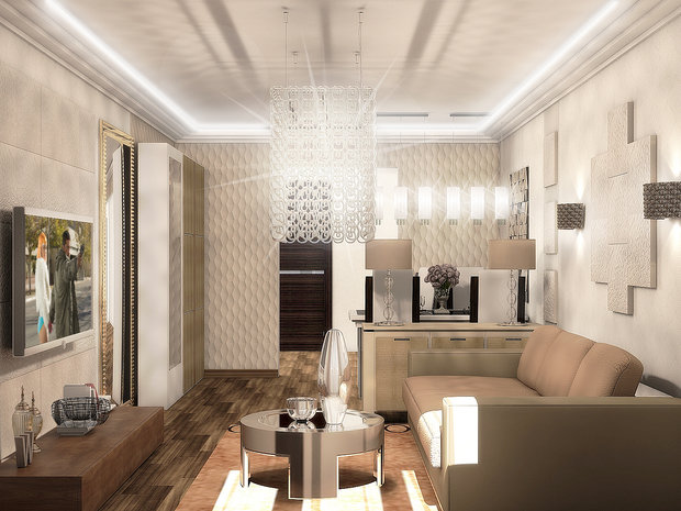Фото из портфолио Дизайн интерьера квартиры в Москве – фотографии дизайна интерьеров на INMYROOM