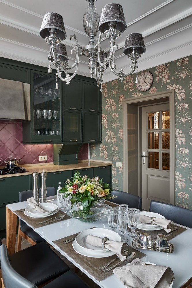 Фотография: Кухня и столовая в стиле Современный, Эклектика, Квартира, Проект недели, Калининград, 4 и больше, Более 90 метров, Виктория Лазарева – фото на INMYROOM