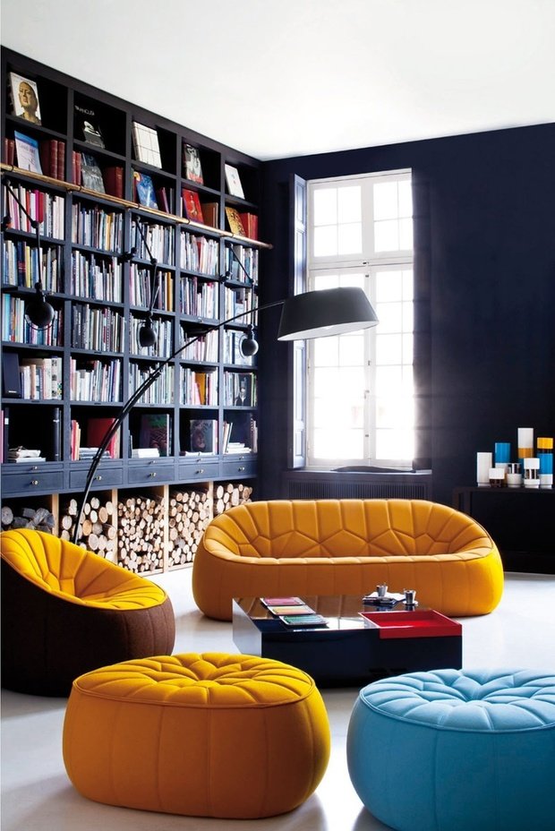 Фотография: Гостиная в стиле Лофт, Декор интерьера, Интерьер комнат, Мебель и свет – фото на INMYROOM