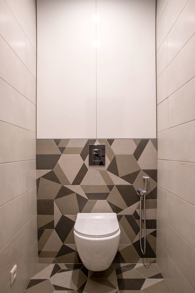 Фотография: Ванная в стиле Современный, Квартира, Проект недели, Одинцово, 2 комнаты, 60-90 метров, Виктория Иванова – фото на INMYROOM