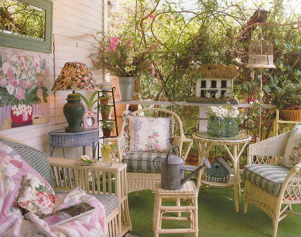 Фотография: Балкон, Терраса в стиле Прованс и Кантри, Квартира, Цвет в интерьере, Дома и квартиры – фото на INMYROOM