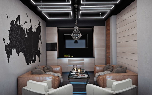 Фото из портфолио Интерьеры в офисном проекте Lux – фотографии дизайна интерьеров на INMYROOM