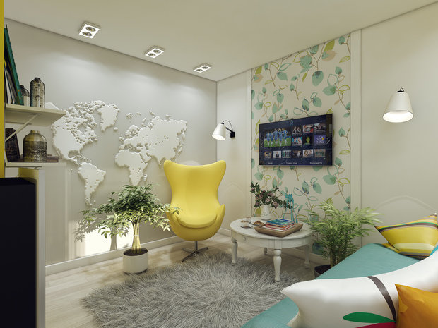 Фотография: Гостиная в стиле Скандинавский, Квартира, Дома и квартиры, IKEA, Проект дня – фото на INMYROOM