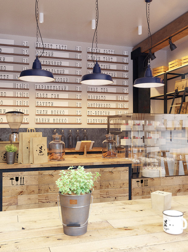 Фото из портфолио Кофейня «Мастерская кофе» – фотографии дизайна интерьеров на INMYROOM