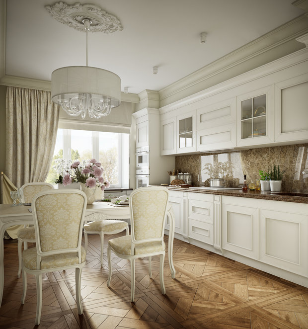 Фото из портфолио Неоклассический интерьер на ул. Осипенко – фотографии дизайна интерьеров на INMYROOM