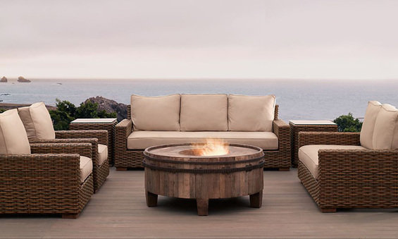 Фотография: Терраса в стиле Современный, Эко, Декор интерьера, Офисное пространство, Интерьер комнат, Restoration Hardware, Мебель и свет, Цвет в интерьере, Бежевый – фото на INMYROOM