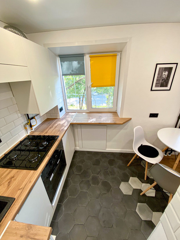 Фотография: Кухня и столовая в стиле Скандинавский, Ремонт на практике – фото на INMYROOM