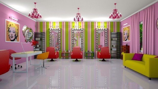 Фото из портфолио Салон красоты в стиле поп-арт – фотографии дизайна интерьеров на INMYROOM