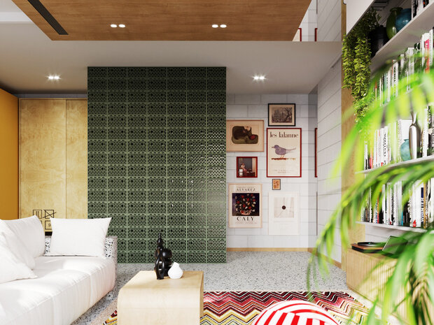 Заказчики живут на две страны и довольно много путешествуют, поэтому в интерьере много вещей с историей: у них большая коллекция винила, предметов искусства с европейских блошиных рынков.