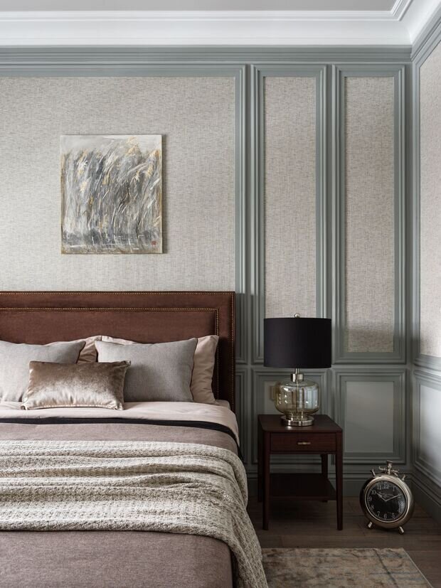 Фотография: Спальня в стиле Классический, Современный, Эклектика, Квартира, Проект дня, 3 комнаты, 60-90 метров, Монолитно-кирпичный – фото на INMYROOM