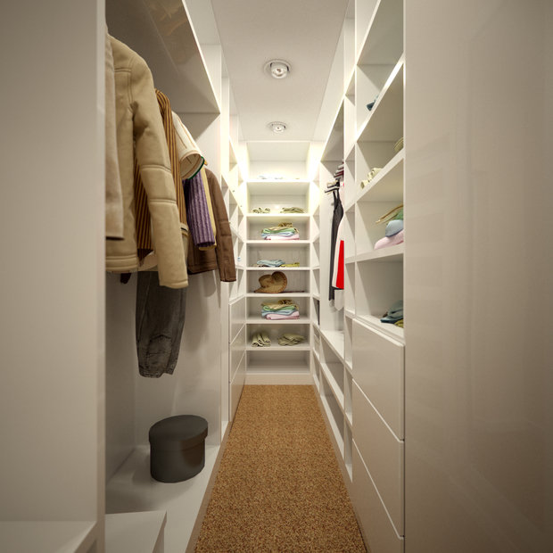 Фотография: Гардеробная в стиле Современный, Малогабаритная квартира, Советы – фото на INMYROOM