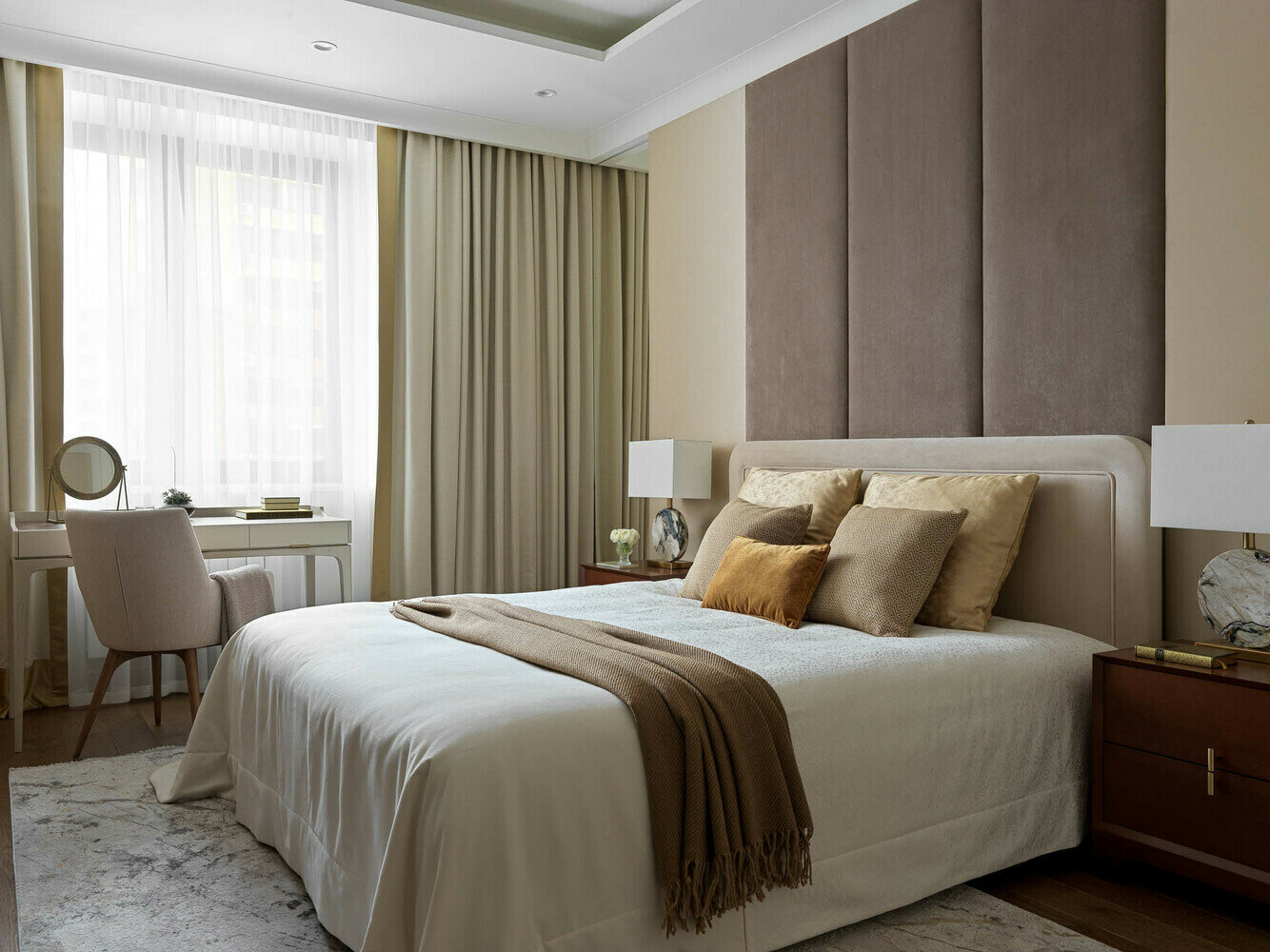 Фотография: Спальня в стиле Современный, Квартира, Проект недели, Москва, Монолитный дом, 3 комнаты, Более 90 метров, Anddesign – фото на INMYROOM