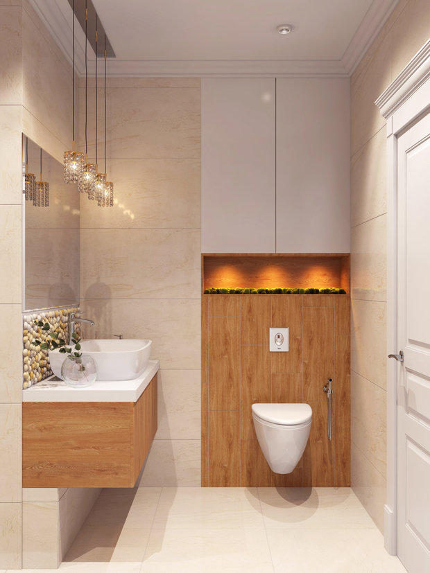 Фото из портфолио г. Сургут ЖК "За ручьём" ул., Университетская 19, 72 кв.м – фотографии дизайна интерьеров на INMYROOM