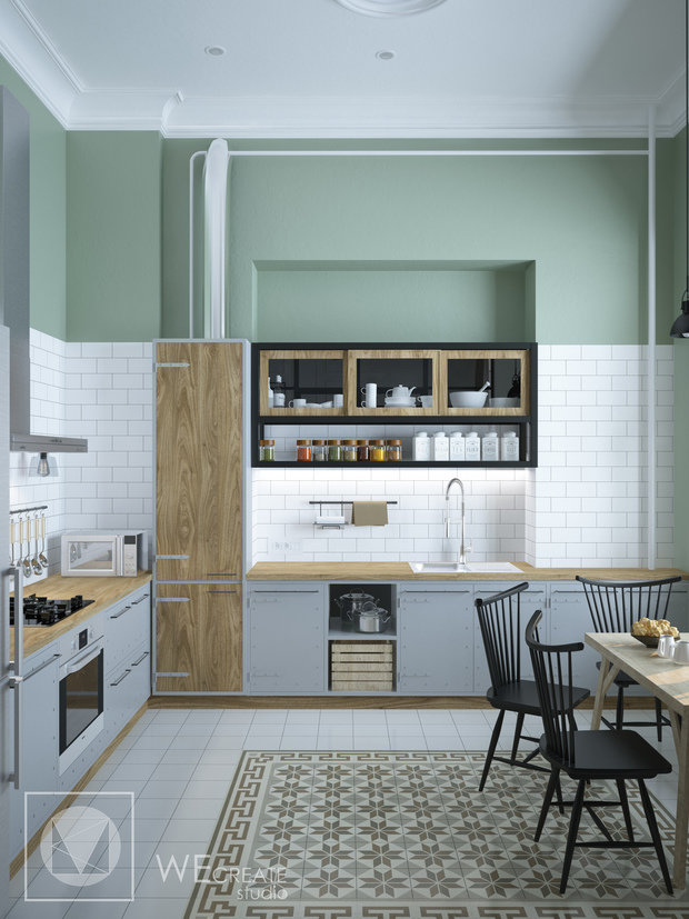 Фото из портфолио Квартира в старинном доме – фотографии дизайна интерьеров на INMYROOM