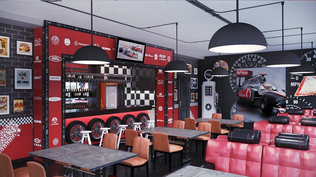 Фото из портфолио Кафе в Симферополе – фотографии дизайна интерьеров на INMYROOM Фото из портфолио Кафе в Симферополе – фотографии дизайна интерьеров на INMYROOM