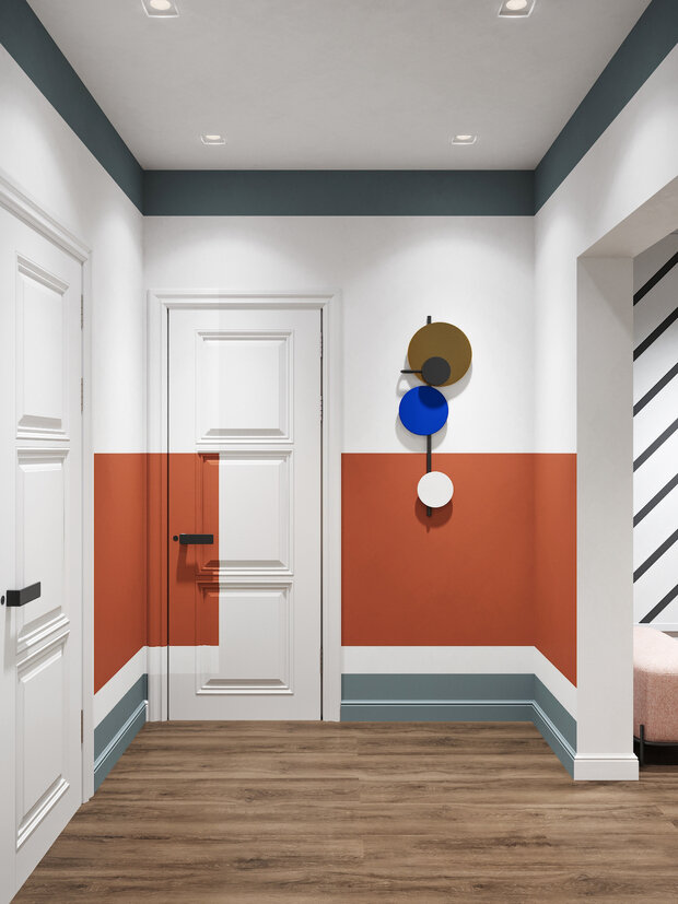 Фотография: Прихожая в стиле Современный, Квартира, Проект недели, Санкт-Петербург, 4 и больше, Более 90 метров, Монолитно-кирпичный, VizDiz, Илона Ореховская – фото на INMYROOM