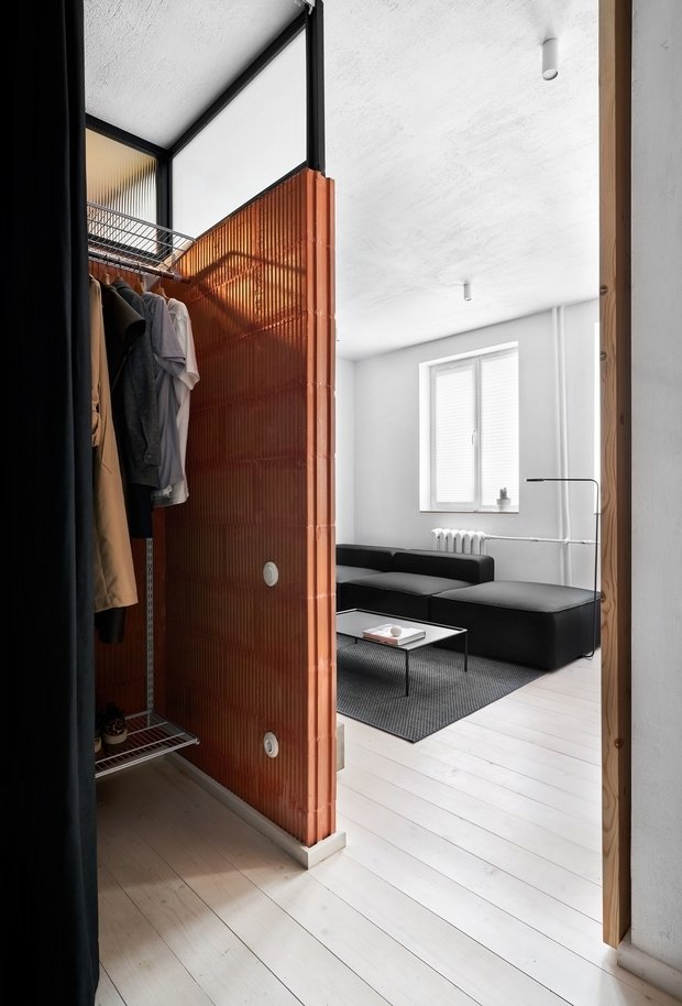 Фотография: Прихожая в стиле Минимализм, Лофт, Малогабаритная квартира, Квартира, Студия, Проект дня, Калининград, до 40 метров, Line Design Studio – фото на INMYROOM