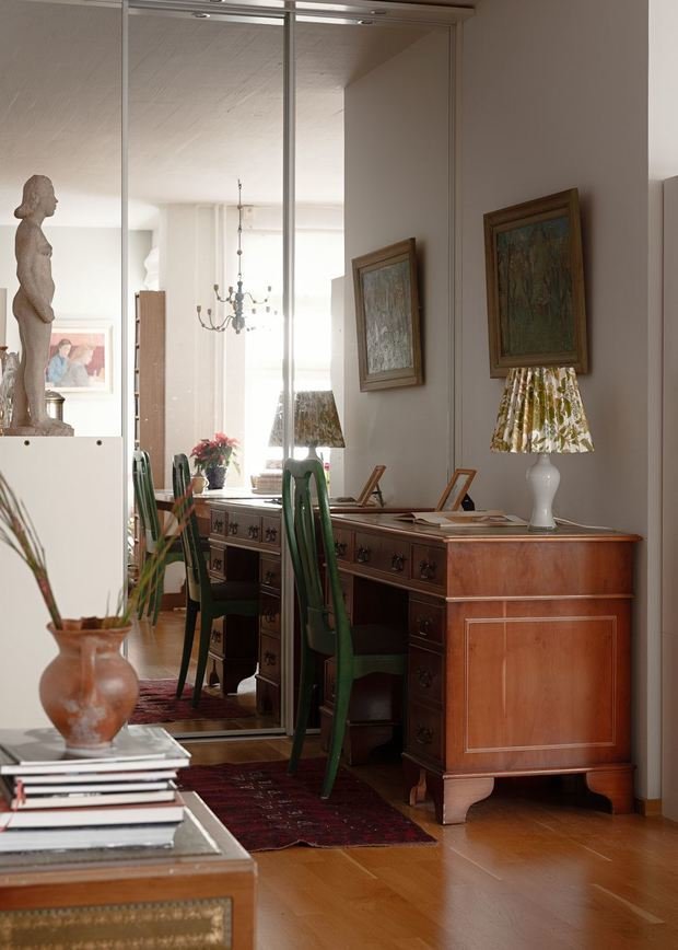 Фотография: Кабинет в стиле Прованс и Кантри, Скандинавский, Современный, Декор интерьера, Дом, Белый, Минимализм, Вилла, Серый, Голубой, Коричневый, 4 и больше, Более 90 метров – фото на INMYROOM